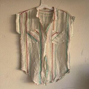 Thread & Supply button down linen shirt